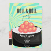 Sushi feest kaart (Voorkant / Achterkant)