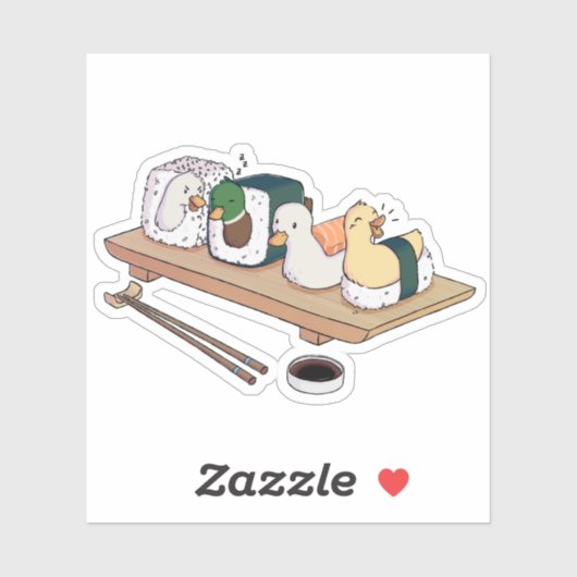 Sushi feest! sticker (Vel)