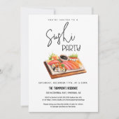 Sushi Feestje Elke Gelegenheid Feestje Sushi Avond Kaart (Voorkant)