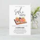 Sushi Feestje Elke Gelegenheid Feestje Sushi Avond Kaart (Staand voorkant)
