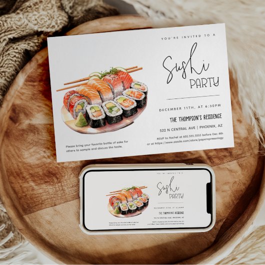 Sushi Feestje Elke Gelegenheid Feestje Sushi Avond Kaart