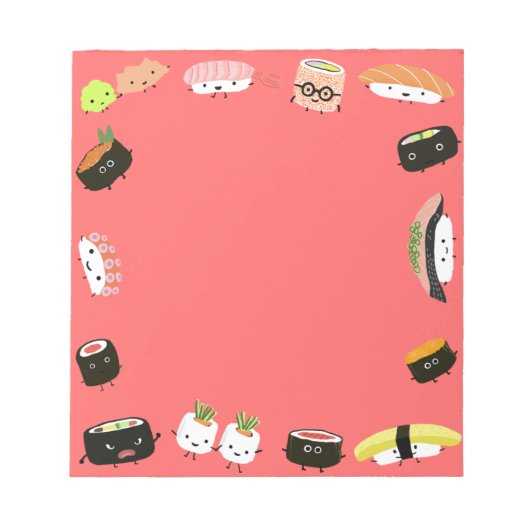 Sushi Feestje Notitieblok (Voorkant)