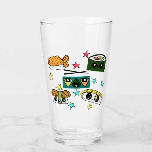 Sushi Fest Glass Tumblers (Voorkant)