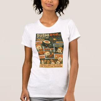 Sushi Festival Poster Design T-shirt