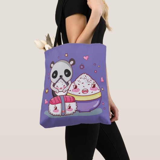 Sushi Find Rolls Kawaii Sushi canvas tas (Dichtbij)