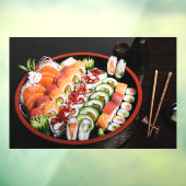 Sushi Fish Food Rice Japans Tuna Sashimi Raamsticker (Vel 3)