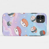 Sushi Flying in Pastel Galaxy Sky Case-Mate iPhone Case (Achterkant (horizontaal))