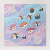 Sushi Flying in Pastel Galaxy Sky Legpuzzel (Verticaal)