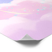 Sushi Flying in Pastel Galaxy Sky Poster (Hoek)