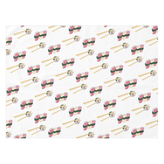 Sushi Foodie Hipster Tablecloth Tafelkleed (Voorkant (Horizontaal))