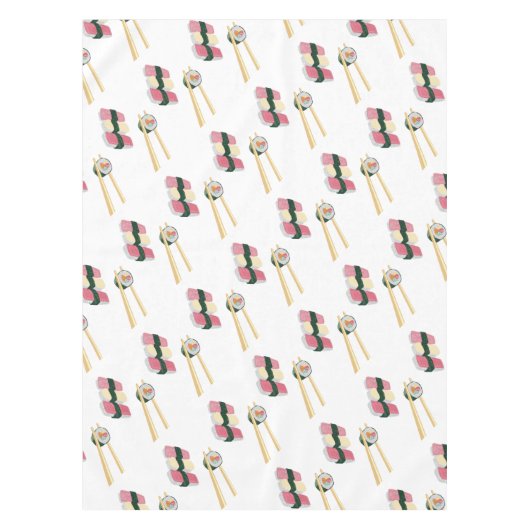 Sushi Foodie Hipster Tablecloth Tafelkleed (Voorkant)