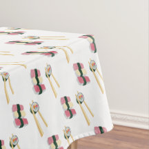 Sushi Foodie Hipster Tablecloth