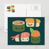 Sushi Friends Briefkaart (Voorkant / Achterkant)