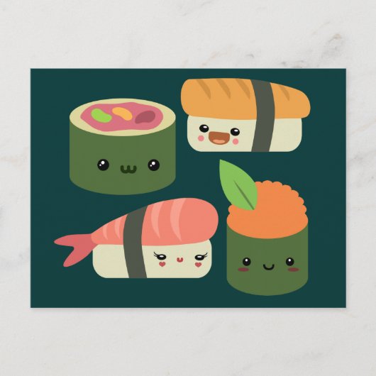 Sushi Friends Briefkaart (Voorkant)
