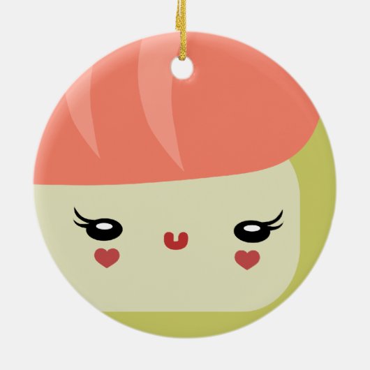 Sushi Friends Keramisch Ornament (Achterkant)