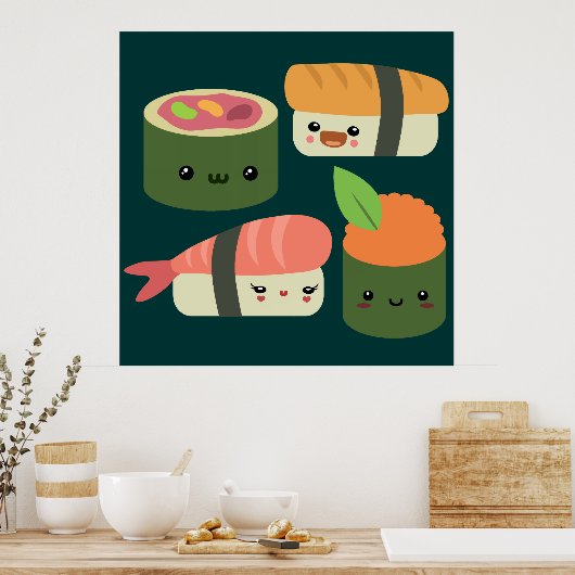 Sushi Friends Poster (Keuken)