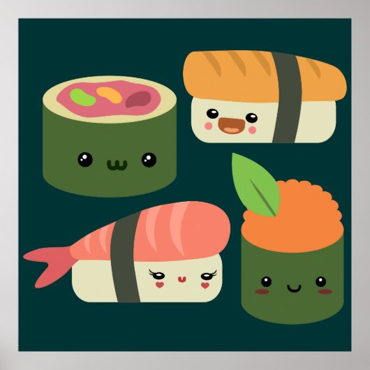 Sushi Friends Poster (Voorkant)