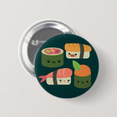 Sushi Friends Ronde Button 5,7 Cm (Voorkant /achterkant)