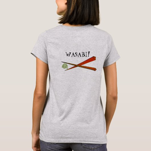 Sushi Front - Wasabi - Terug T-shirt (Achterkant)