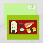 Sushi Fun Briefkaart (Voorkant / Achterkant)