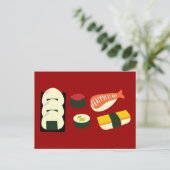 Sushi Fun Briefkaart (Staand voorkant)