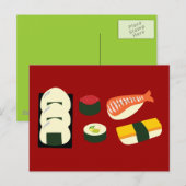 Sushi Fun Briefkaart (Voorkant / Achterkant)