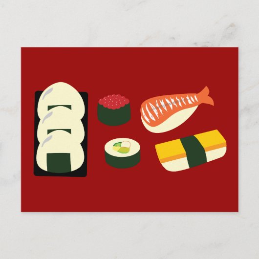 Sushi Fun Briefkaart (Voorkant)