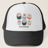 Sushi Fun Japanse Food Art gepersonaliseerd Trucker Pet (Voorkant)