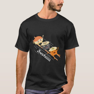 Sushi Fun Kawaii Neko Anime Sushi Liefhebbers T-shirt
