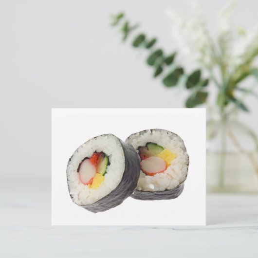 Sushi - Futomaki Briefkaart (Staand voorkant)