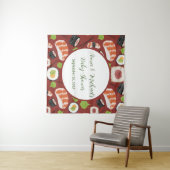 Sushi geslachtsneutraal Baby shower Wandkleed (In Situ (horizontaal))