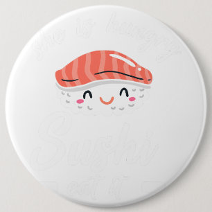 Sushi Gift voor Kawaii Kinder Dames Wasabi Food Sa Ronde Button 6,0 Cm