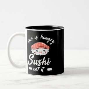 Sushi Gift voor Kawaii Kinder Dames Wasabi Food Sa Tweekleurige Koffiemok