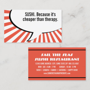 sushi goedkoper dan therapie visitekaartje