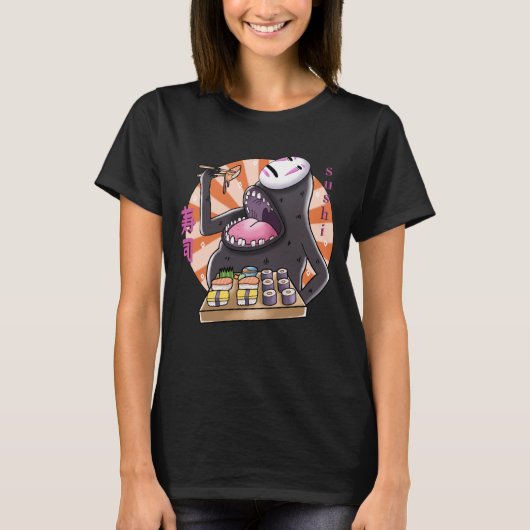 Sushi grafisch T-shirt (Voorkant)