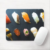 Sushi Grid Harmony – Modern Minimalist Mouse Pad Muismat (Met muis)