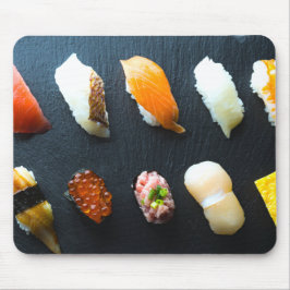 Sushi Grid Harmony – Modern Minimalist Mouse Pad Muismat