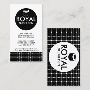 sushi grids visitekaartje