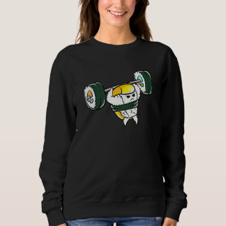 Sushi Gym Workout Sushi Weightlifting Funny Bodybu Trui