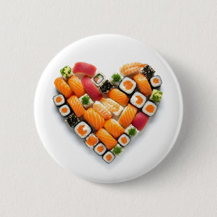Sushi-hart Ronde Button 5,7 Cm