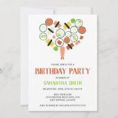 Sushi Heart Birthday Party Invitation Kaart (Voorkant)