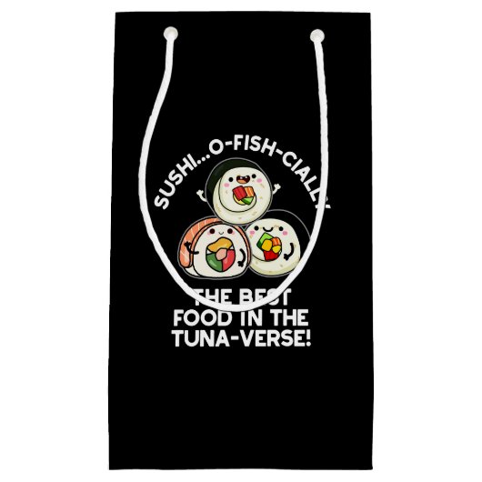 Sushi Het beste eten in de tonijn-verse grappige w Klein Cadeauzakje (Voorkant)