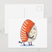 Sushi Hug Cute Kawaii Japans Briefkaart (Voorkant / Achterkant)
