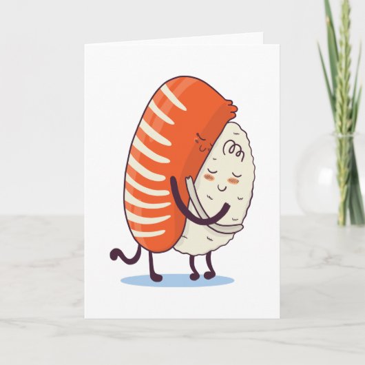 Sushi Hug Cute Kawaii Japans Kaart (Voorkant)