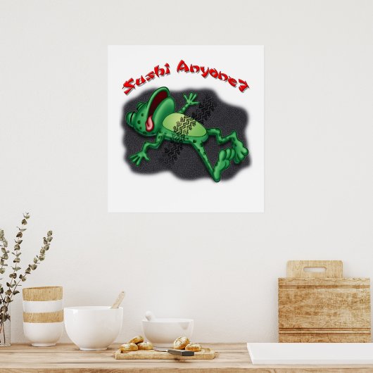 Sushi Iemand? Poster (Keuken)