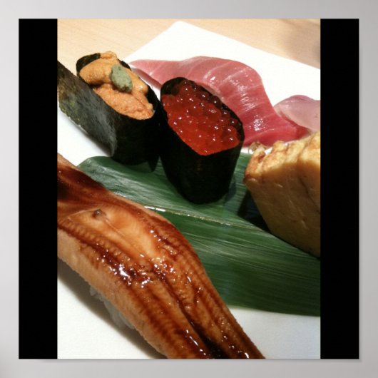 Sushi in Japan, Japanse keuken Poster (Voorkant)