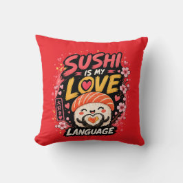 Sushi Is Mijn Liefdestaal –Schattige Kawaii Sushi Kussen