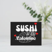 Sushi is mijn Valentijn Briefkaart (Staand voorkant)