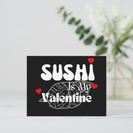 Sushi is mijn Valentijn Briefkaart (Staand voorkant)