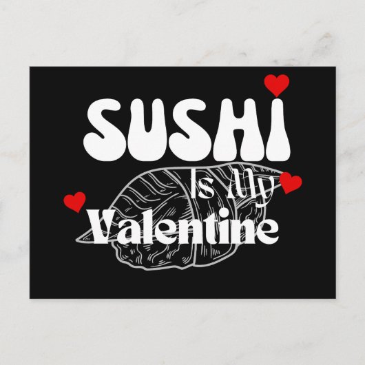 Sushi is mijn Valentijn Briefkaart (Voorkant)